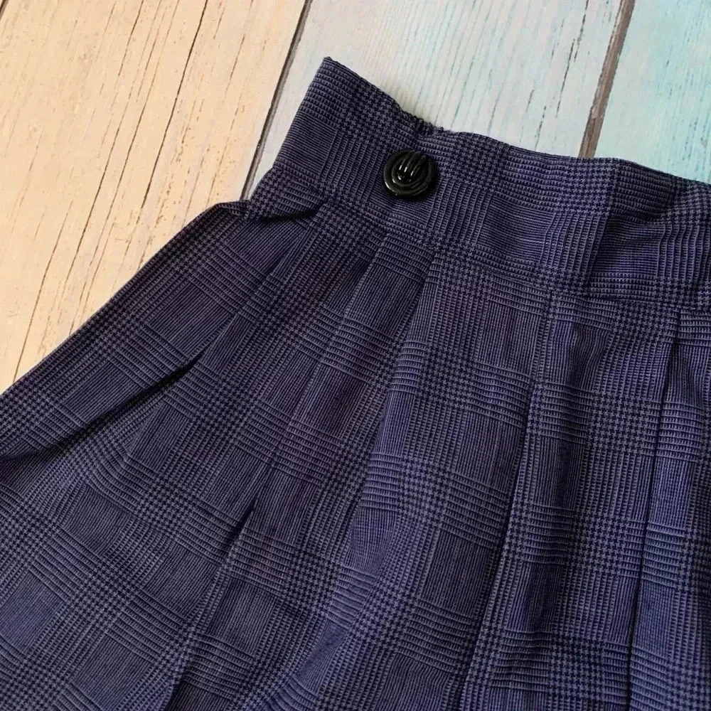 vintage catch me plaid high waist shorts - Picture 5 of 10